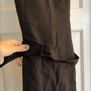 Theory Chic Black Belted Dress